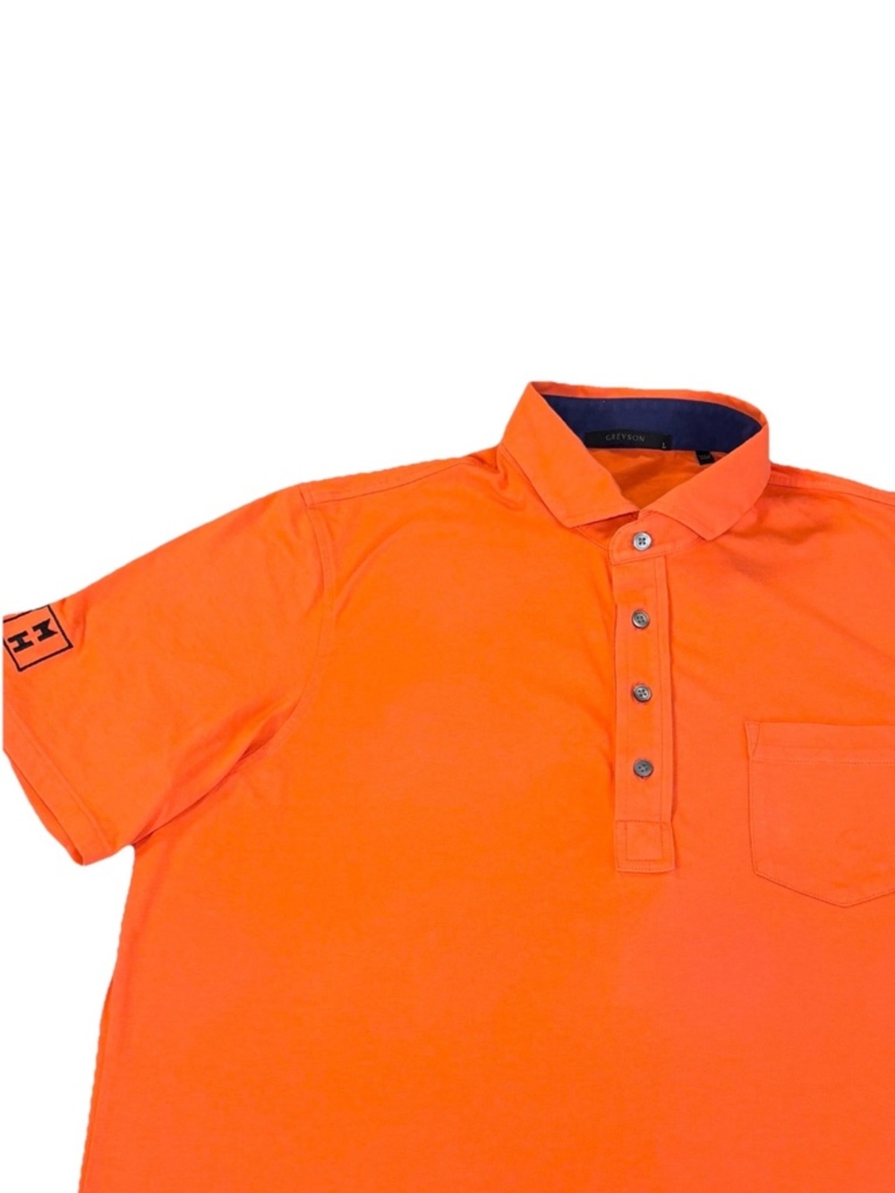 Greyson‎ Polo Shirt Men’s Large Orange Pima Cotton Blend